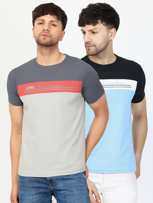 men pack of 2 round neck t-shirt - 20467283 - Very Small Image - 1