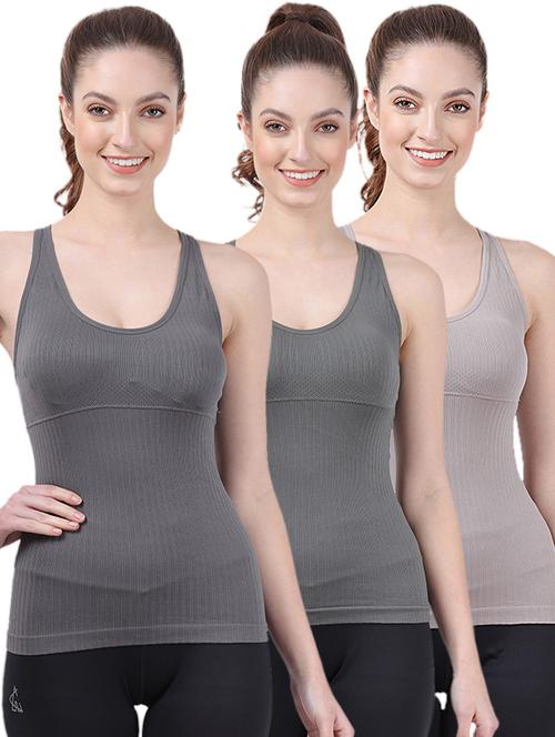 pack of 3 multi colored camisole - 20467356 - Very Small Image - 1