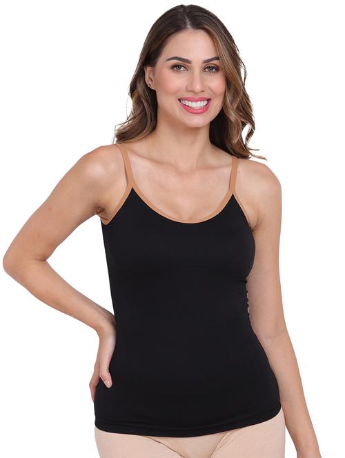 women solid black camisole - 20467378 - Very Small Image - 1