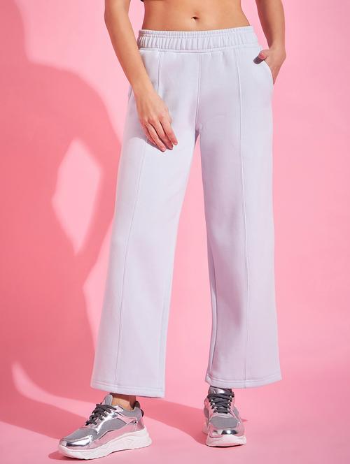 lavender solid relaxed fit track pant - 20467954 - Very Small Image - 1