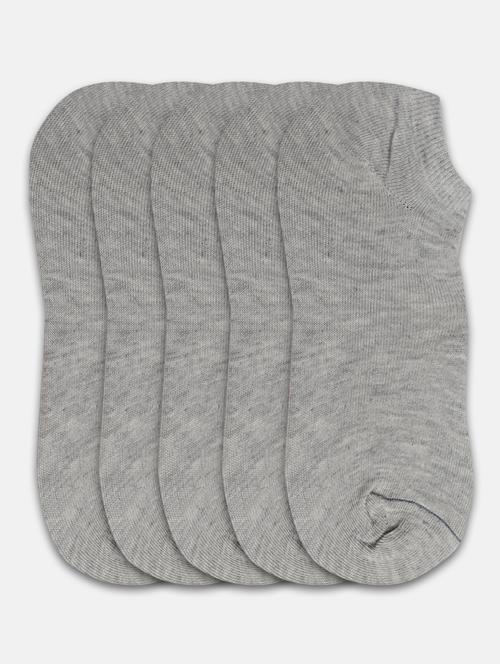 men's pack of 5 grey cotton ankle length sock - 20468182 - Very Small Image - 1