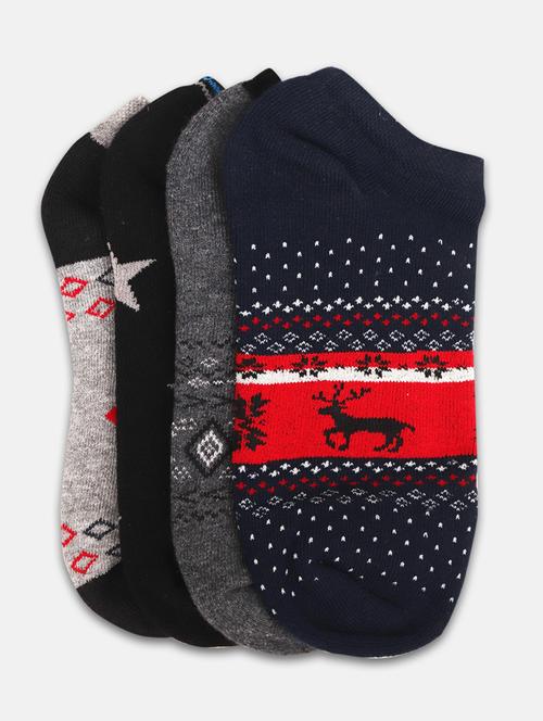 men's pack of 4 cotton no show socks - 20468185 - Very Small Image - 1