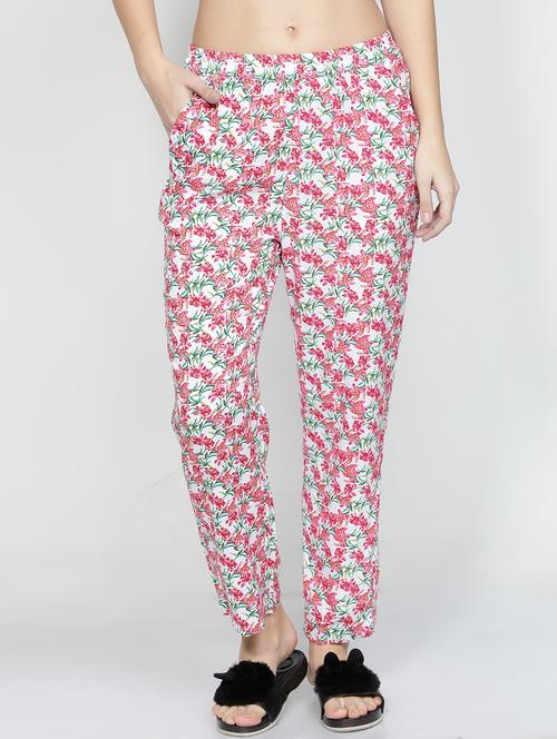 white floral print pajama - 20468830 - Very Small Image - 1