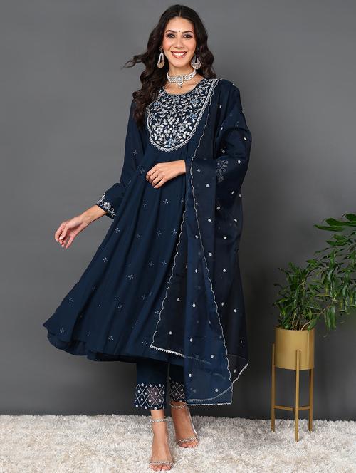 teal long sleeve suit set - 20468898 - Very Small Image - 1