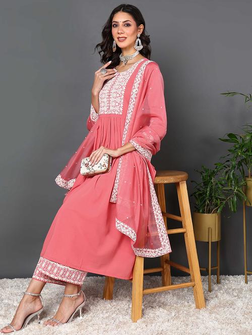 coral long sleeve suit set - 20468905 - Very Small Image - 1