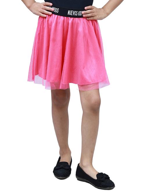 pink net flared skirt - 20468995 - Very Small Image - 1