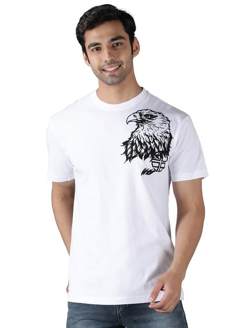 white crew neck graphic t-shirt - 20469086 - Very Small Image - 1