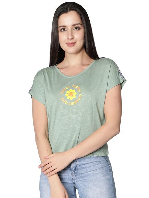 women's front print t-shirt - 20469107 - Very Small Image - 1