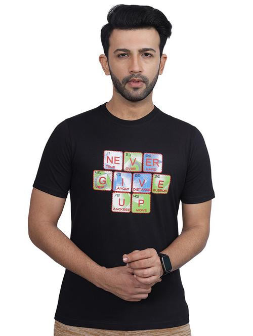 men black crew neck short sleeves t-shirt - 20469417 - Very Small Image - 1
