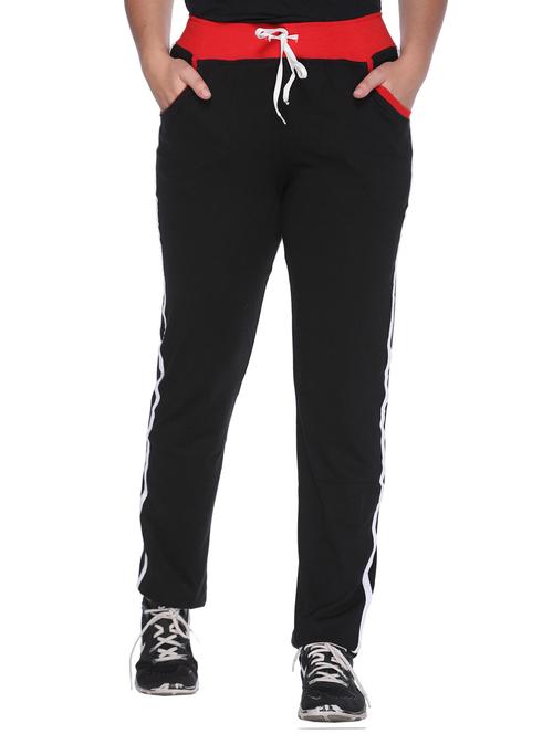 black tapered regular fit track pant - 20472018 - Very Small Image - 1