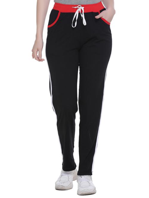 black tapered regular fit track pant - 20472054 - Very Small Image - 1