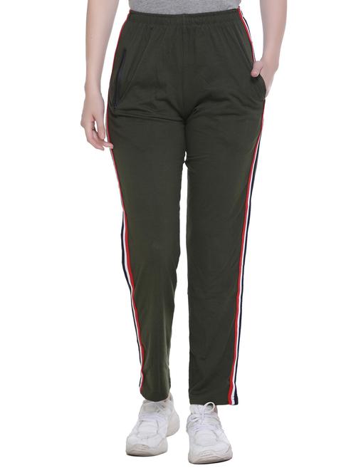 olive tapered regular fit track pant - 20472056 - Very Small Image - 1