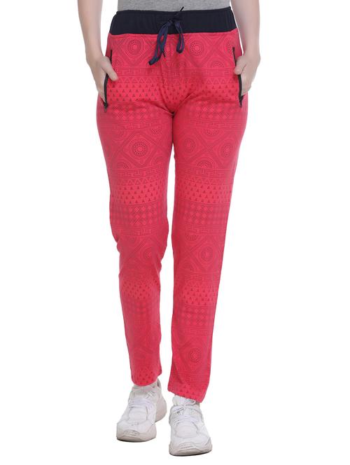 pink printed track pant - 20472594 - Very Small Image - 1