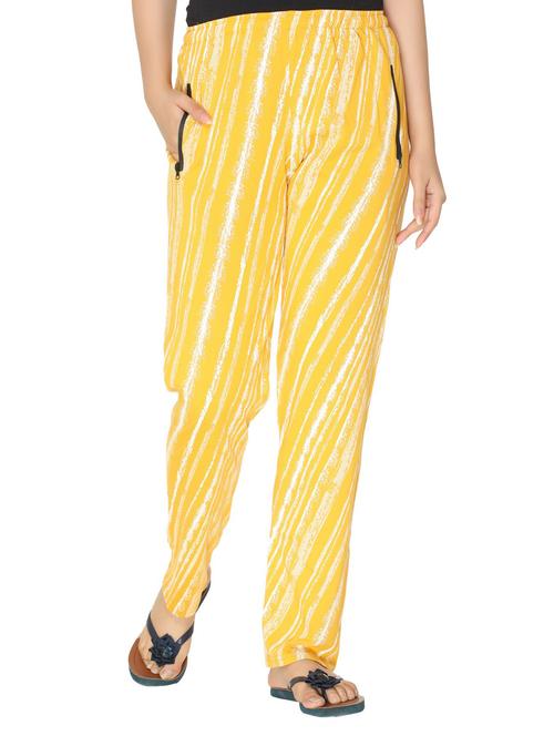 yellow printed mid rise pajama - 20472938 - Very Small Image - 1