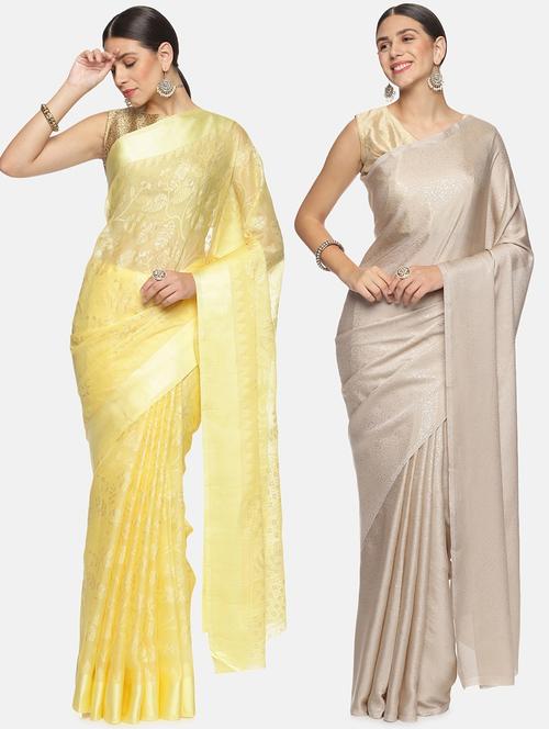 women's saree combo with blouse - 20473429 - Very Small Image - 1