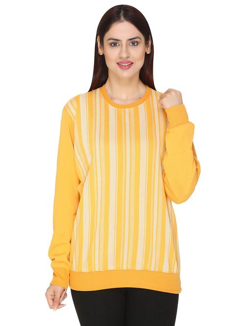 yellow stripes regular sweatshirt - 20474497 - Very Small Image - 1