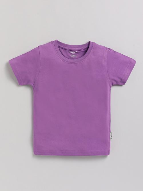 boys round neck solid t-shirt - 20476047 - Very Small Image - 1