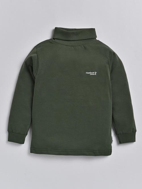 boys turtle neck solid t-shirt - 20476049 - Very Small Image - 1