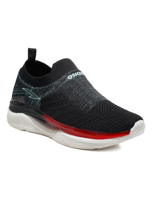 men self designed black slip on sport shoe - 20477993 - Very Small Image - 1