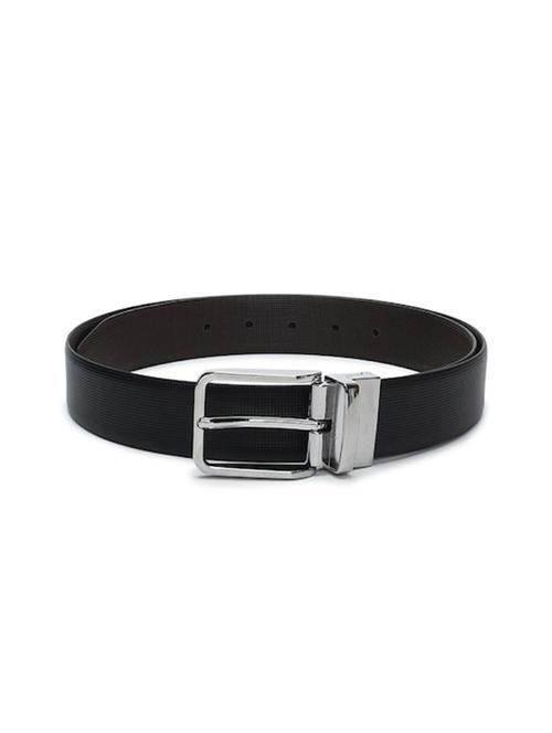 men black & brown textured reversible belt - 20478044 - Very Small Image - 1