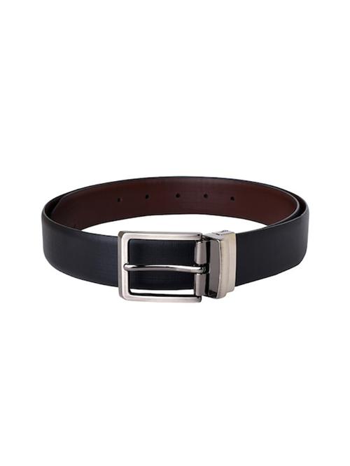 men black & brown solid reversible belt - 20478055 - Very Small Image - 1