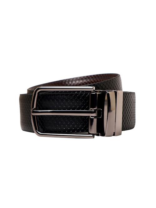 men black & brown textured reversible belt - 20478060 - Very Small Image - 1