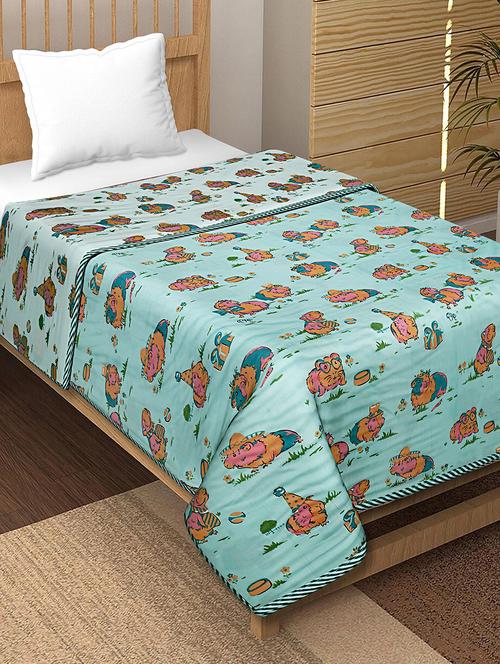 texstylers cotton reversible kids print 57 x 87 inches jaipuri single bed ac dohar - 20478369 - Very Small Image - 1