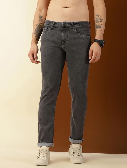 mens slim fit plain jeans - 20484442 - Very Small Image - 1