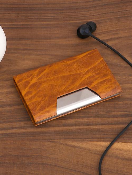 tan metal card holder - 20484996 - Very Small Image - 1