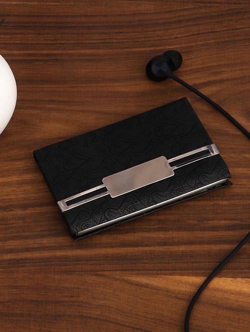 black metal card holder - 20485000 - Very Small Image - 1