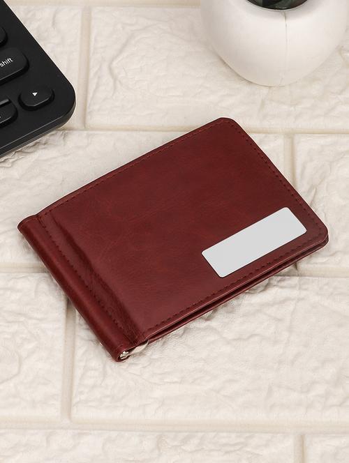 brown leatherette card holder - 20485022 - Very Small Image - 1