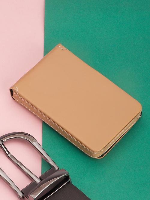 beige leatherette card holder - 20485043 - Very Small Image - 1
