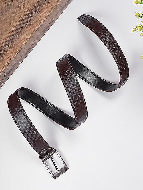 men textured leather belt - 20485083 - Very Small Image - 1