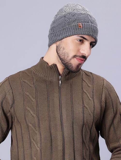 men wool winter cap - 20485328 - Very Small Image - 1
