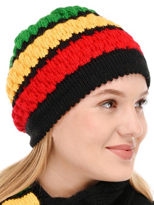 women multi color wool cap - 20485377 - Very Small Image - 1