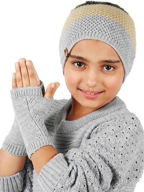 bharatasya woolen ear warmer for kids - 20485409 - Very Small Image - 1