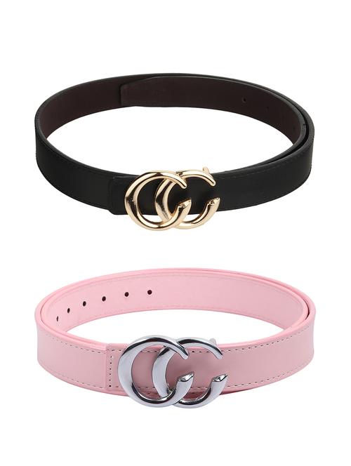 women pack of 2 leather belts - 20485655 - Very Small Image - 1