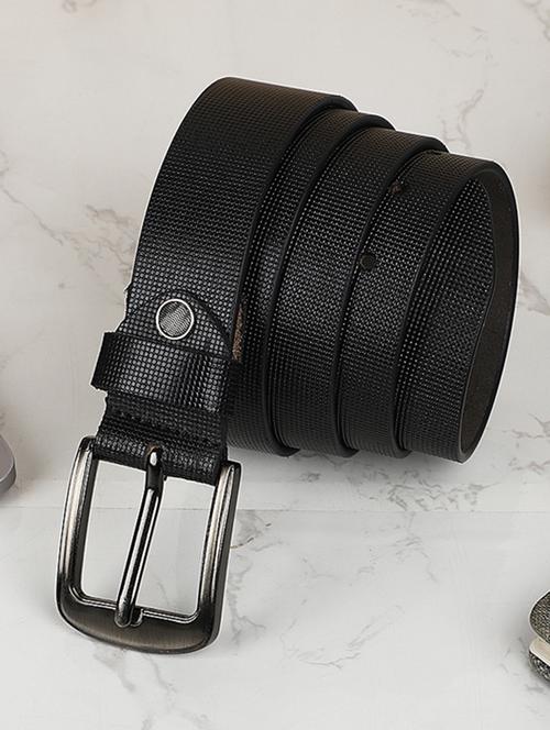 men textured leather belt - 20485749 - Very Small Image - 1