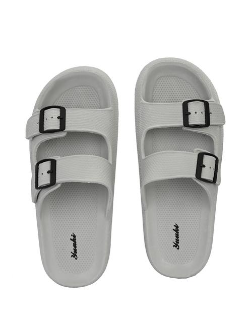 men solid grey flip flop - 20486834 - Very Small Image - 1