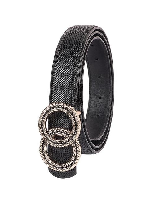 zevora black women's leather belt - 20486871 - Very Small Image - 1