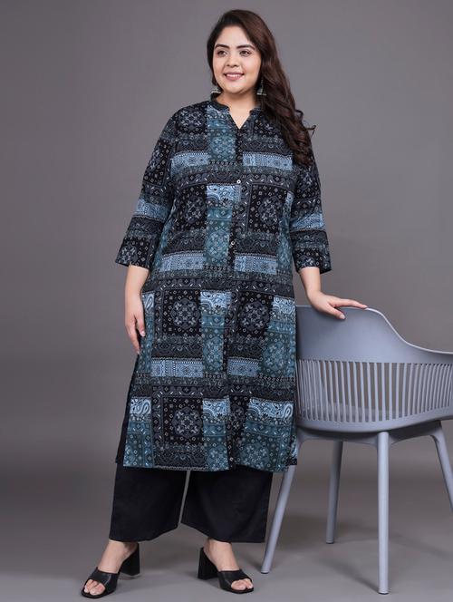 paisley kurta palazzo set - 20486958 - Very Small Image - 1