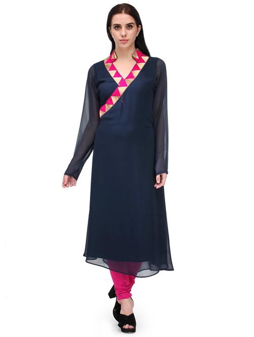 women solid a-line kurta - 20487375 - Very Small Image - 1