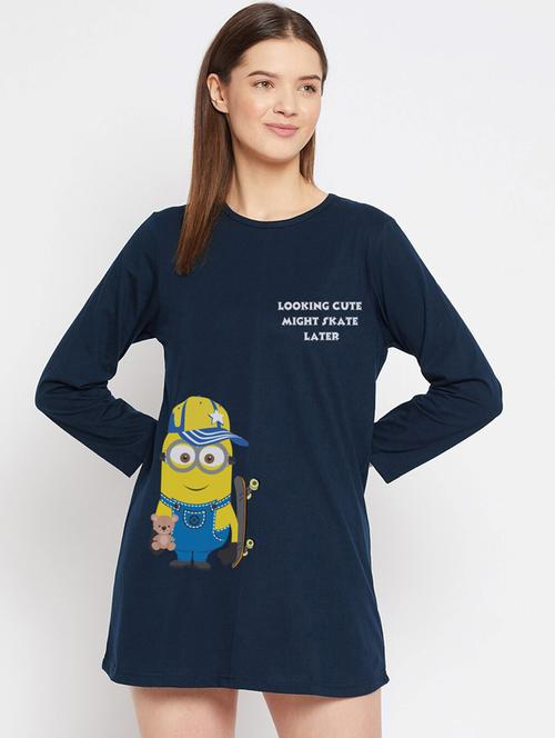 women's front print round neck t-shirt - 20487677 - Very Small Image - 1