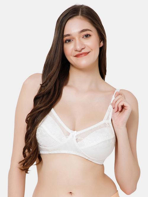 women white cotton regular bra - 20490104 - Very Small Image - 1