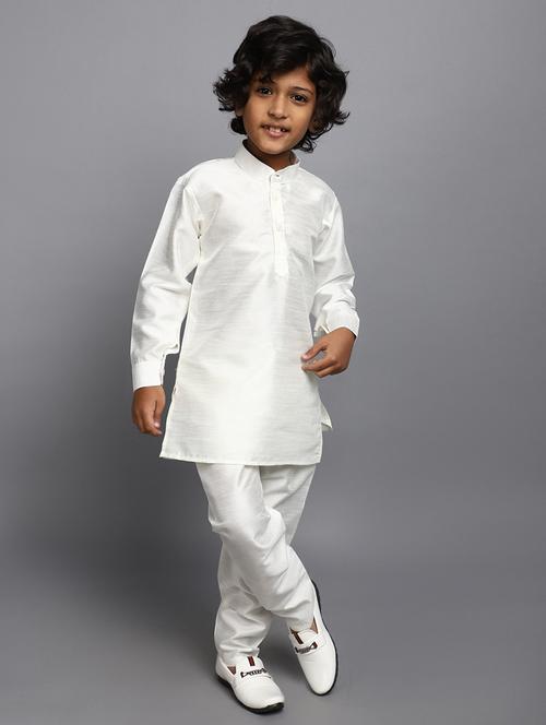 orange acrylic blend sherwani kurtas & kurta set - 20491061 - Very Small Image - 1