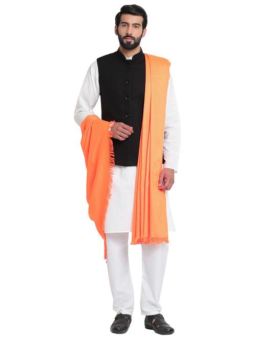 men wool pashmina shawl - 20491792 - Very Small Image - 1