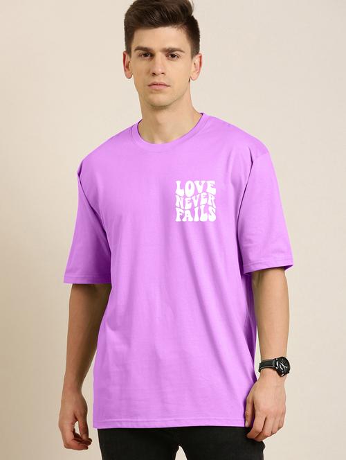 men round neck front & back printed oversized t-shirt - 20496366 - Very Small Image - 1