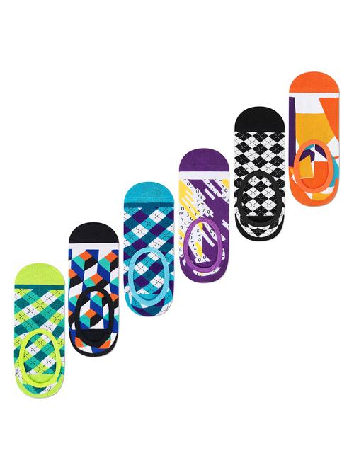 unisex printed no show socks combo - 20498214 - Very Small Image - 1