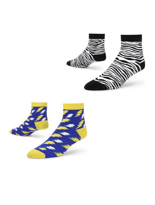 unisex multi colored ankle length socks combo - 20498547 - Very Small Image - 1