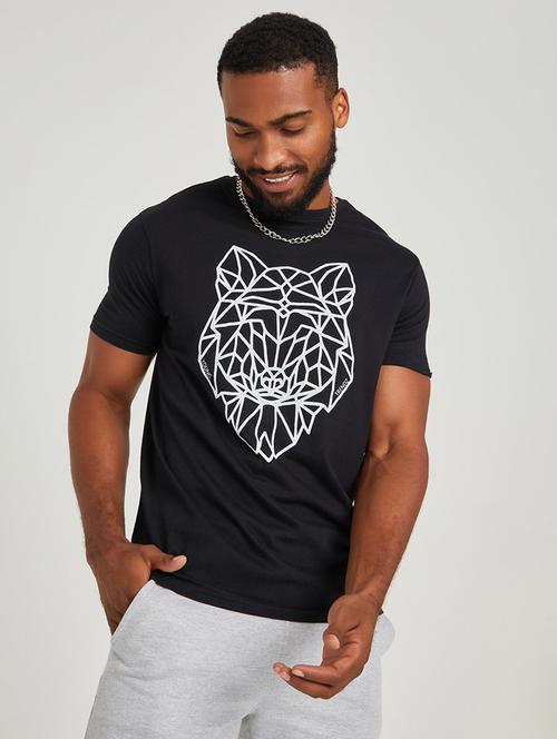 men black crew neck short sleeves t-shirt - 20500668 - Very Small Image - 1